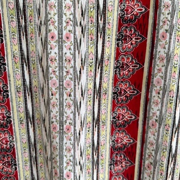 J.Jill Geometric Multicolor Rayon Ladies Career Blouse, M - Picture 5 of 7